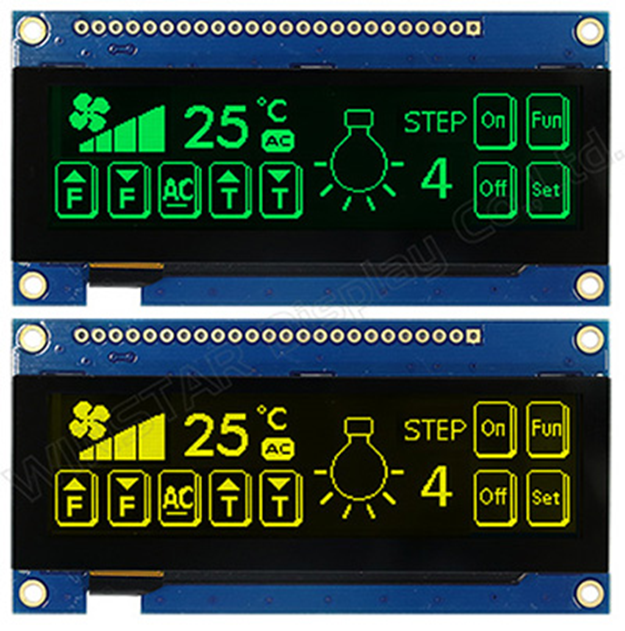 Winstar introduces 3.12? COF OLED (PCB+Frame) with CTP Touch