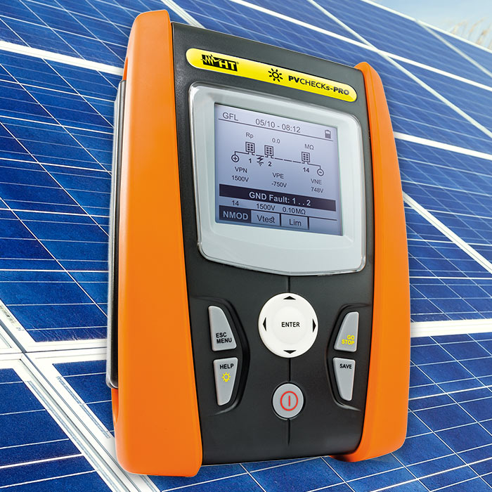 Testinstrument voor PV-installaties