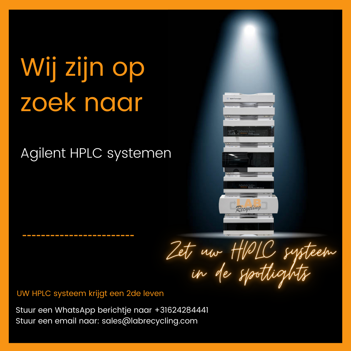 Zet uw HPLC systeem in de spotlights