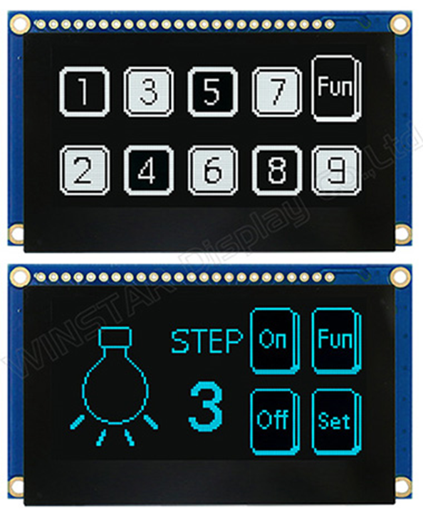 Winstar introduces 2.7? Touch OLED with PCB & Frame