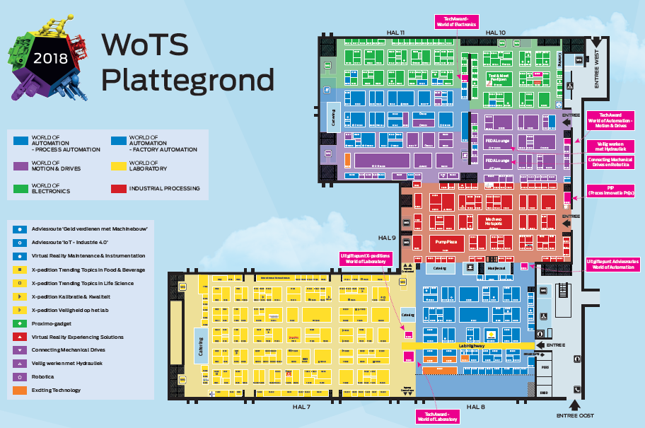 Intekening beursplattegrond WoTS 2020