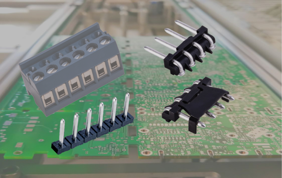 Deelbare connector met PCB deel in SMD