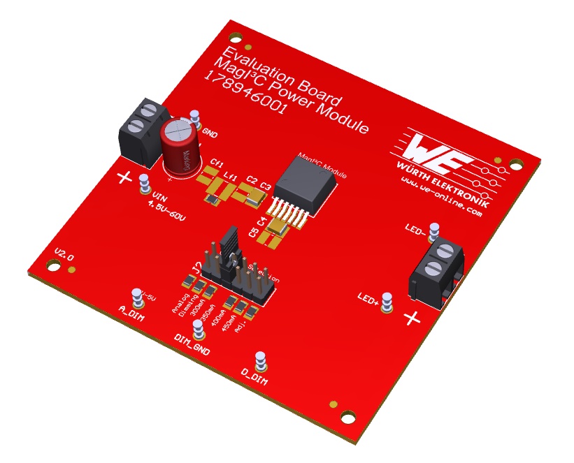 Wrth Elektronik offers LDHM Evaluation Board for LED control