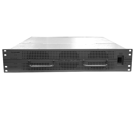 Power backup and patient isolation in a 2U-high, 19-inch rack solution