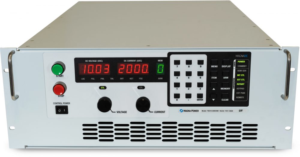 Magna-Power, programmeerbare DC kilo-Ampere (kA) stroombronnen