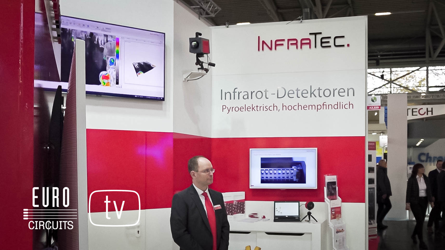 The circuit board in the thermal imaging camera of InfraTec: ImageIR 6300 Z