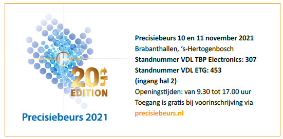 Precisiebeurs in de Brabanthallen: 10 & 11 november 2021