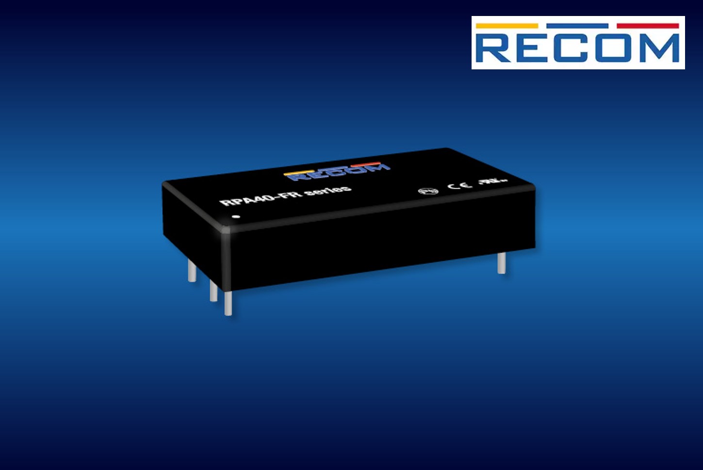 RECOM 40W Board-mount DC/DCs for Railway Applications