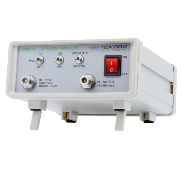 Tekbox released the TBMDA5, a modulated wideband power amplifier for conducted immunity testing with CDNs according to IEC 61000-4-6