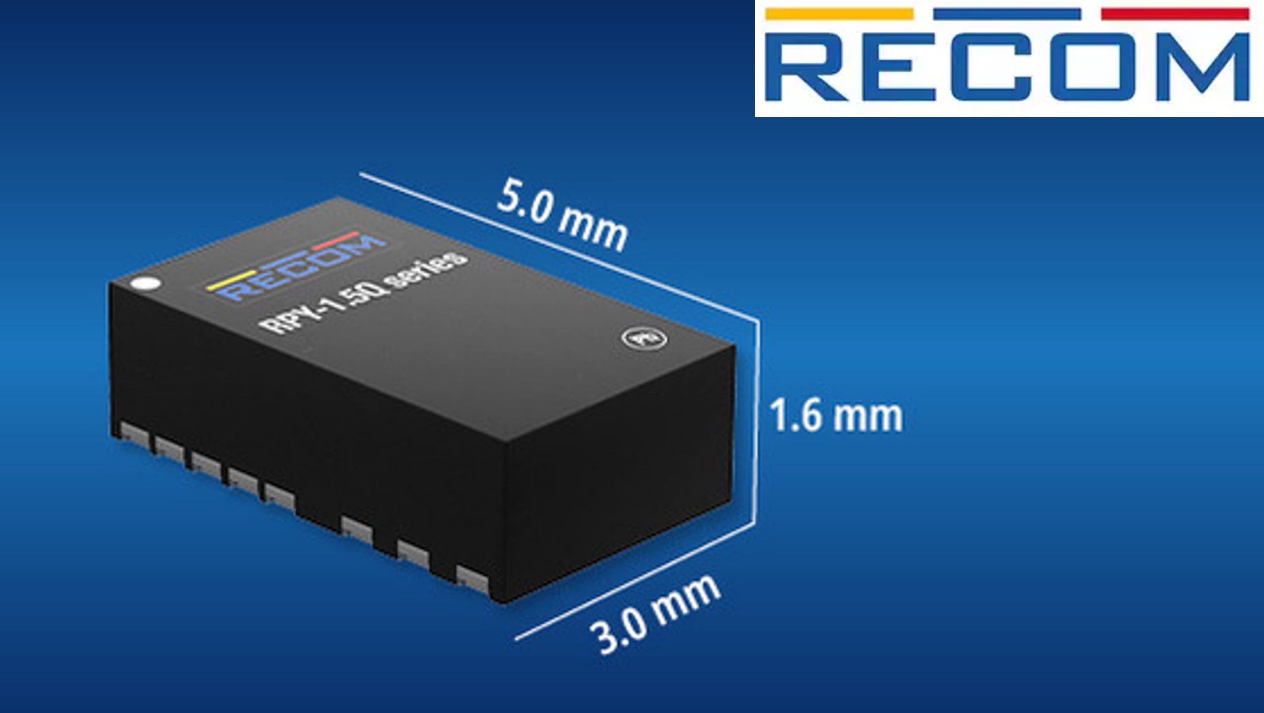 RECOM RPY-1.5Q Automotive Qualified LED Driver with Wettable Flanks