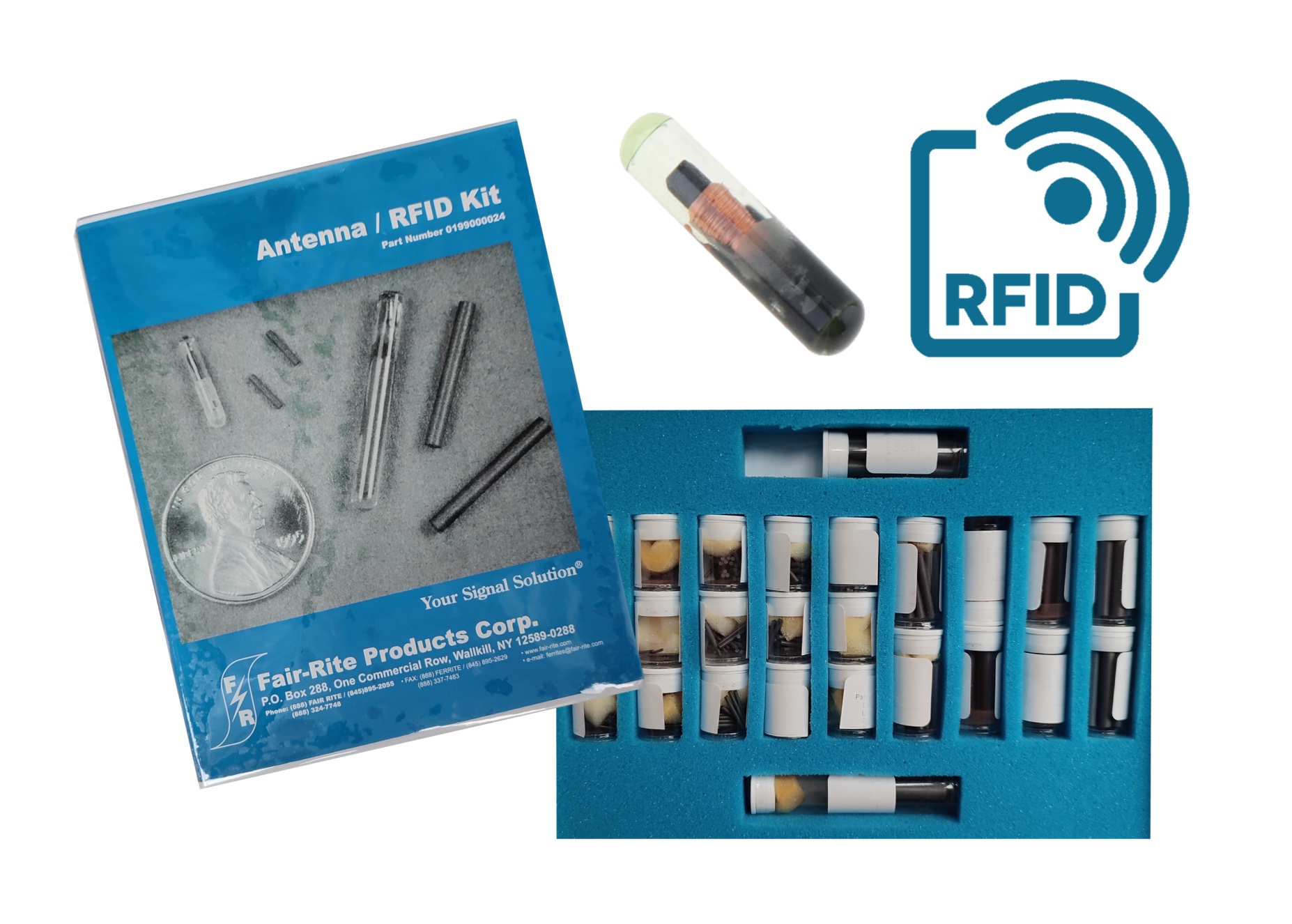 Experimenteerkit ferrieten RFID antennes