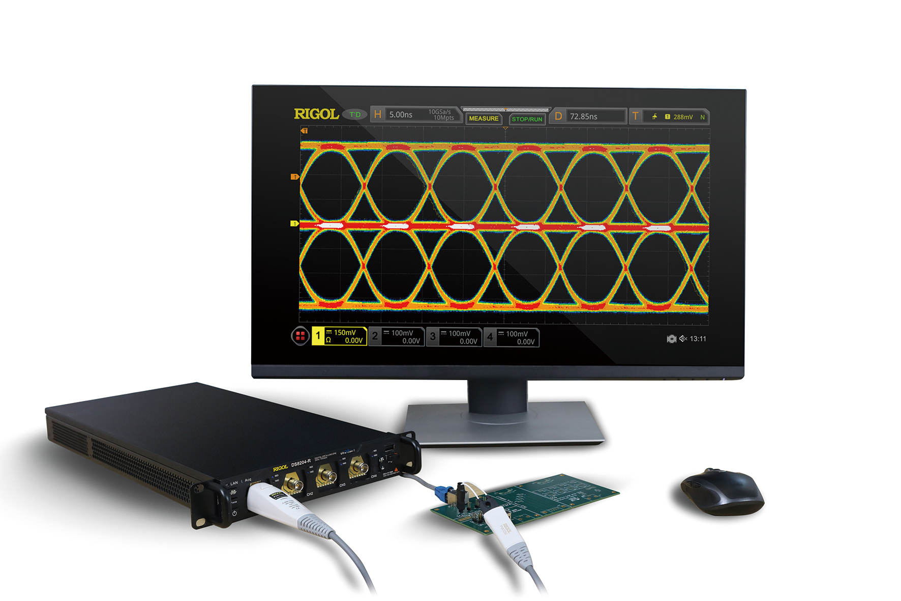 New Rigol DS8000-R Compact 1HE Rack mountable oscilloscopes expandable up to 512 channels