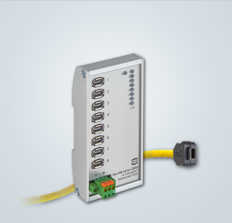 High-Performance-Switch met robuuste ix Industrial  Interface in ultra-low-profile behuizing.