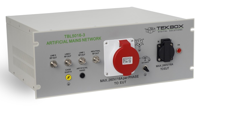 New Tekbox TBL5016-3-EU 3-phase and single CISPR 16 Line Impedance Stabilization Network