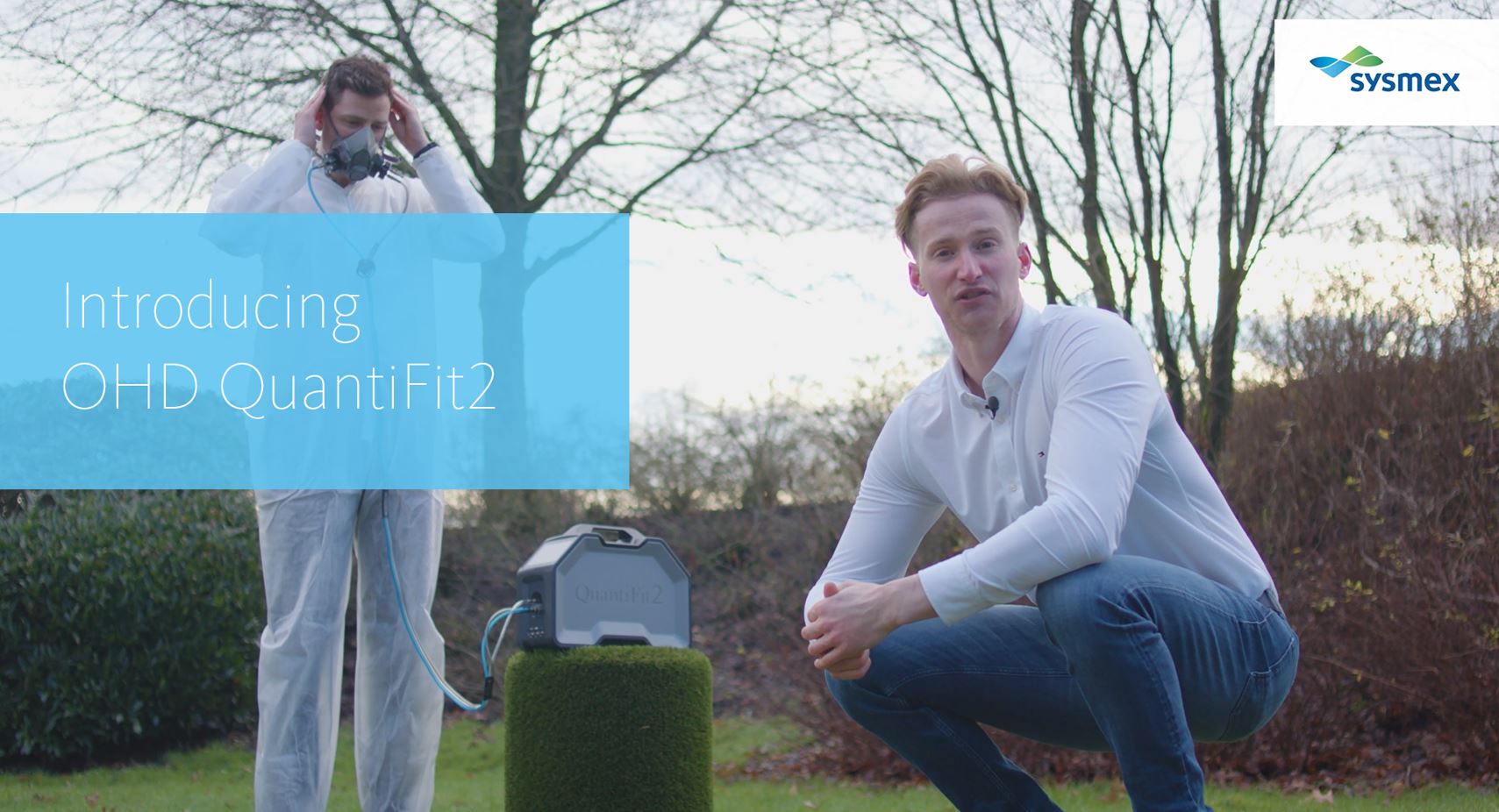 Fit Testing introductie: Michael demonstreert het nieuwe QuantiFit2 systeem van OHD