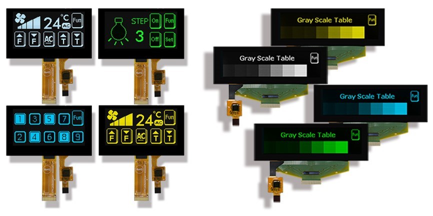 Winstar introduces 3 OLED Displays with CTP Touchscreen