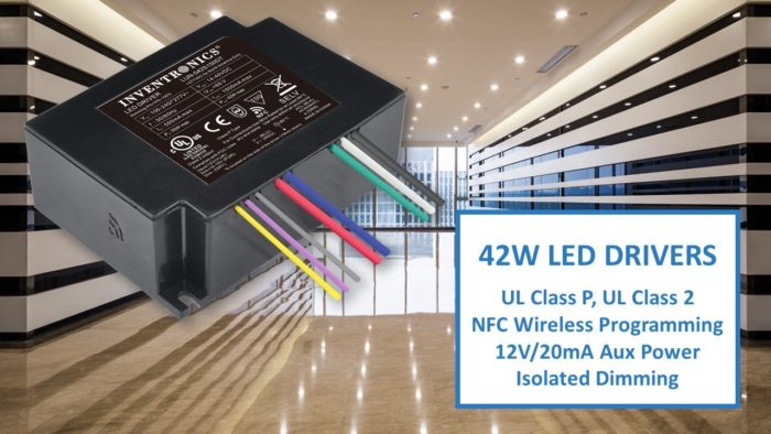 Flicker-Free 42W Wireless Programming IP54 LED Drivers