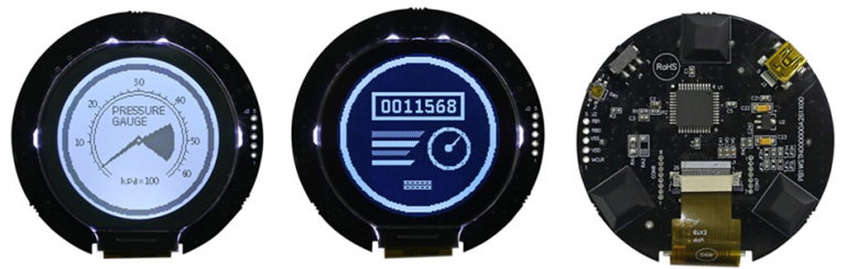 Circular COG LCD Display USB  Demo Kits Available