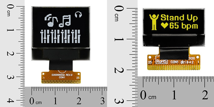 Winstar introduces 0.68 and 0.95 Graphic OLED displays